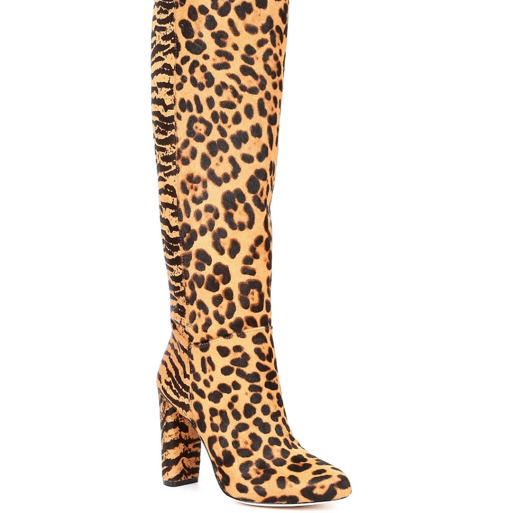 Over knee Calf hair boot